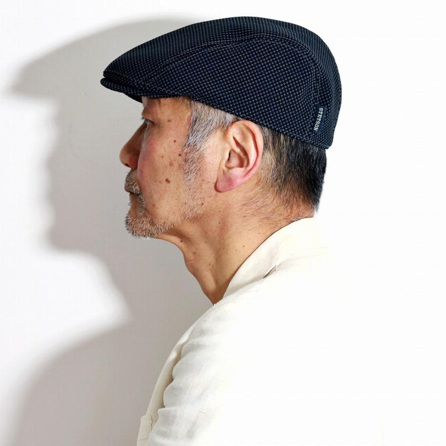 STETSON ハンチング メンズ 夏 チェック柄 ハンチング帽 千鳥格