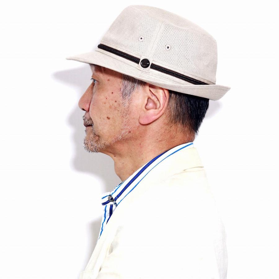 アルペンハット メンズ サイズ調整可 帽子 春夏 麻 送料無料 ブランド