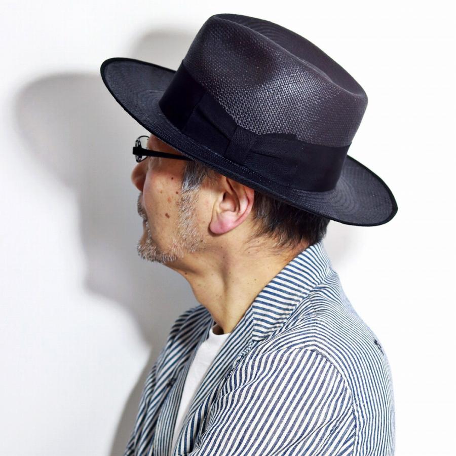 パナマハット Stetson 春 夏 リボン ストローハット 麦わら帽子 海外ブランド ステットソン ハット 帽子 中折れハット メンズ 黒 ブラック 父の日 Se456 011 Elehelm帽子通販専門店 通販 Yahoo ショッピング