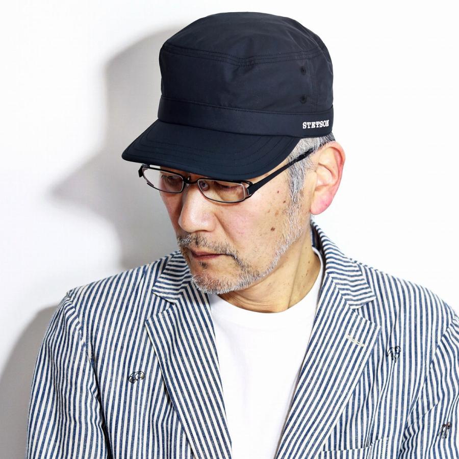 Stetson 春 夏 ワークキャップ ドゴールキャップ 耐久撥水加工 帽子 アウトドア メンズ ステットソン 黒 ブラック 父の日 Se461 011 Elehelm帽子通販専門店 通販 Yahoo ショッピング