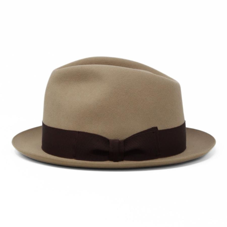 【STETSON】新品未使用フェドラハット。58 7 1/4。 ステットソン ビンテージ ハット ステットソン ヴィンテージ フェドラ
