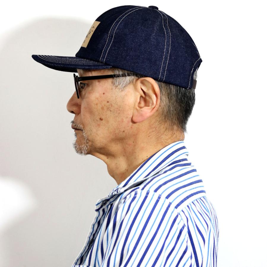 STETSON（ステットソン） デニム レザーパッチ キャップ メンズ 帽子