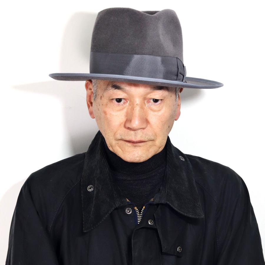 ステットソン フェルトハット ラビット STETSON 中折れハット CUSTOM V OPENCROWN 復刻 ハット ボーラーハット メンズ 帽子 送料無料 グレー｜elehelm-hatstore｜18