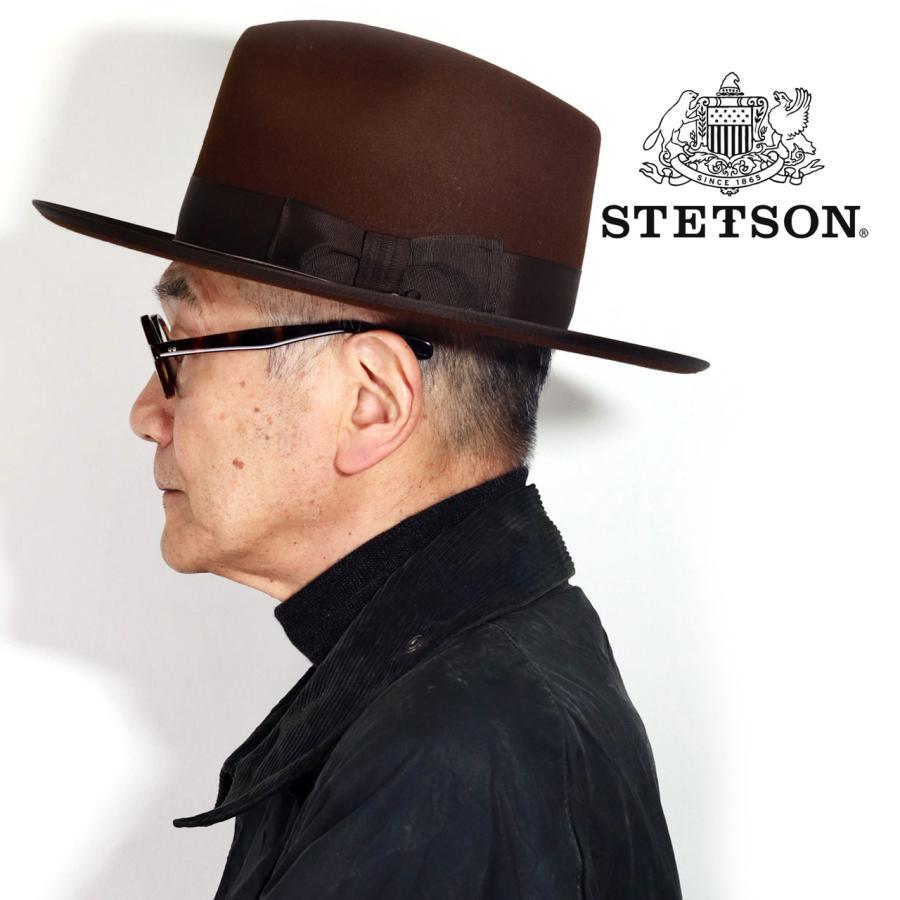 復刻 STETSON フェルトハット 日本製 ラビットファーフェルト 