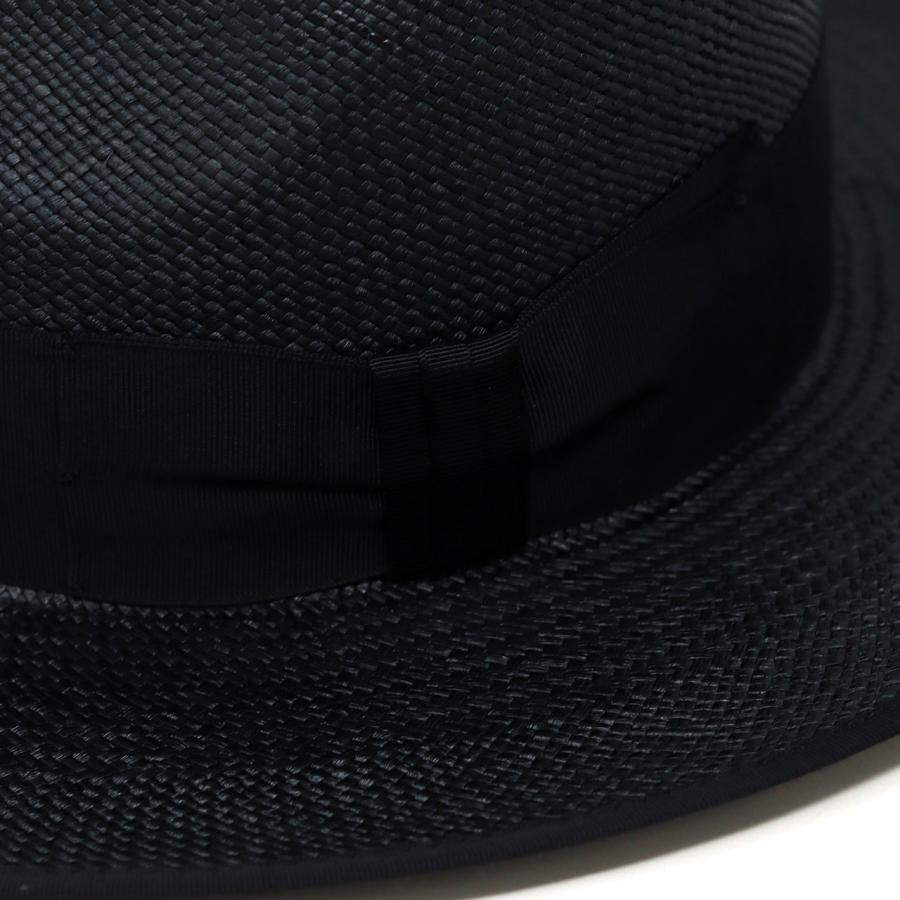 Stetson Black 7 1/4 58㎝/ステットソン・ハット・パナマ STETSON（ステットソン） パナマ ハット 黒 メンズ 帽子 トキヤ草 天然