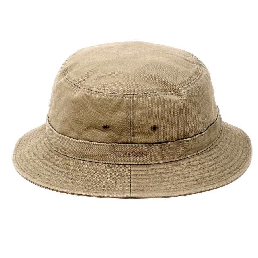ステットソン STETSON バケットハット ビンテージ仕上 100%コットン STETSON（ステットソン） サハリハット カメラマンハット メンズ