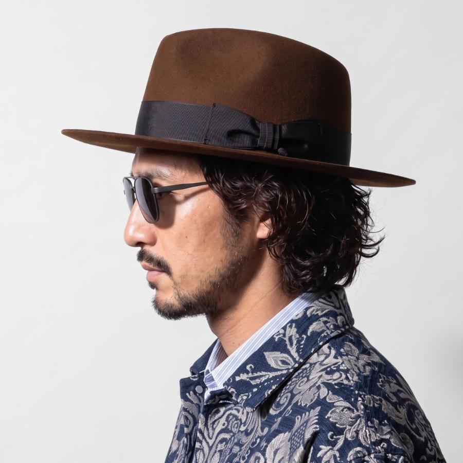 ステットソンMANHATTAN マンハッタン ワイドブリム　ダークグレー59CM STETSON（ステットソン） ハット つば広 マンハッタン Manhattan