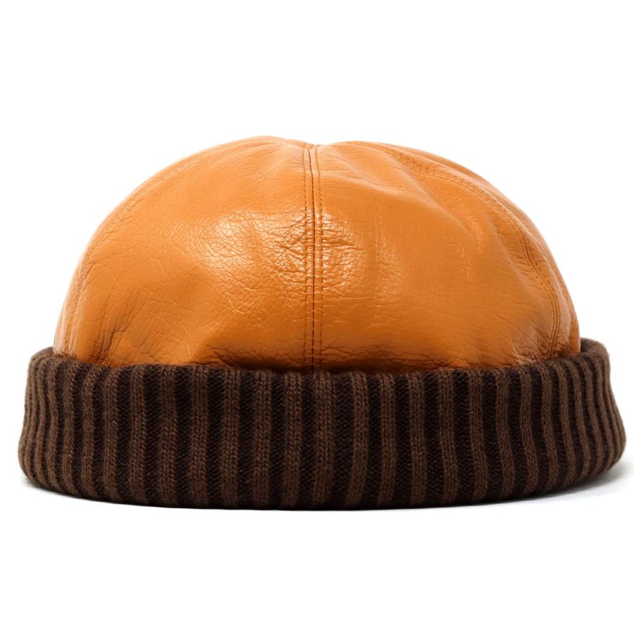 STETSON（ステットソン） 本革 帽子 メンズ レザーキャップ ロール