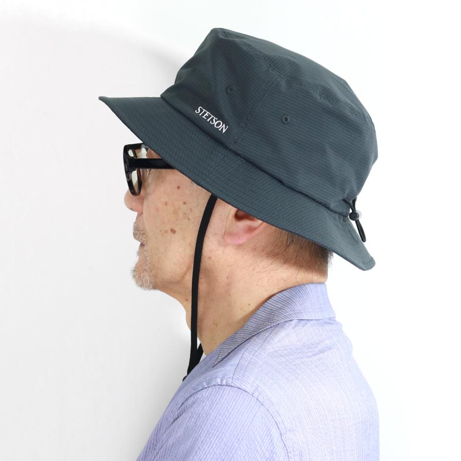 STETSON 帽子 メンズ ハット 紐付き COOL DOTS 撥水 軽量 STETSON 帽子 メンズ ハット 紐付き COOL DOTS 撥水 軽量