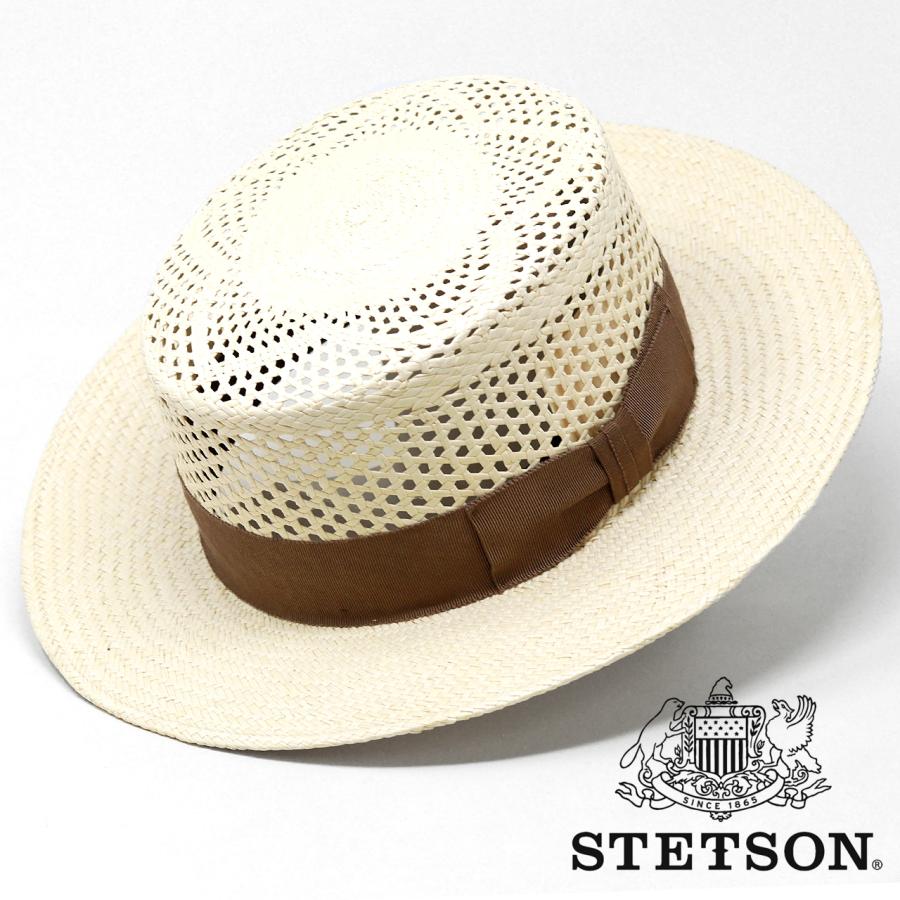 STETSON（ステットソン） パナマハット メンズ カンカン帽子 ボーター