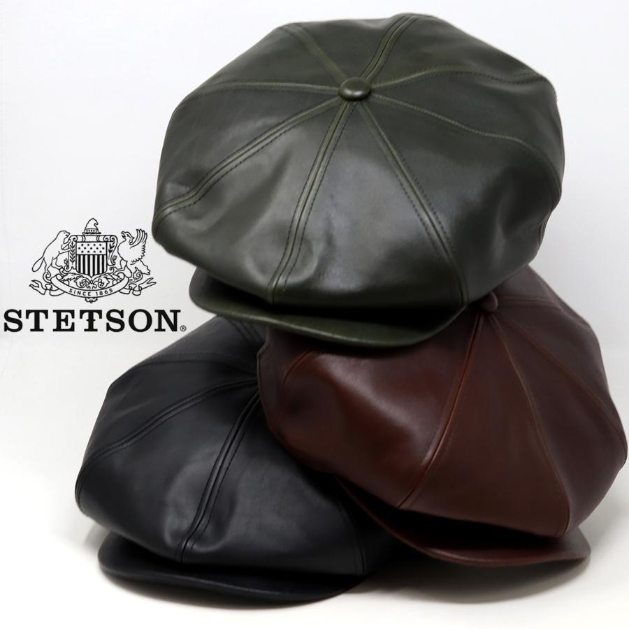 STETSON キャスケット レザー 本革 メンズ オイルドレザー 牛革 STETSON キャスケット レザー 本革 メンズ オイルドレザー 牛革