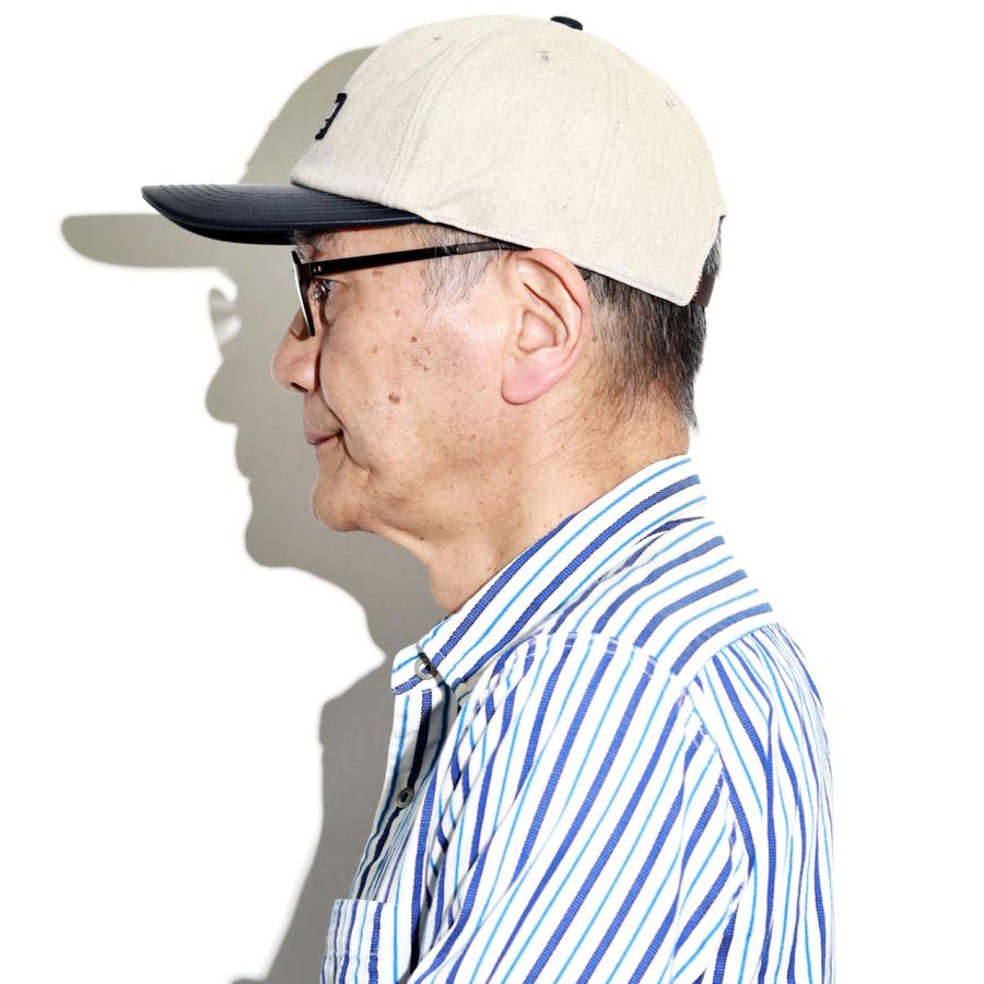 STETSON キャップ コンビネーション ステットソン 牛革 帽子 30代 本革