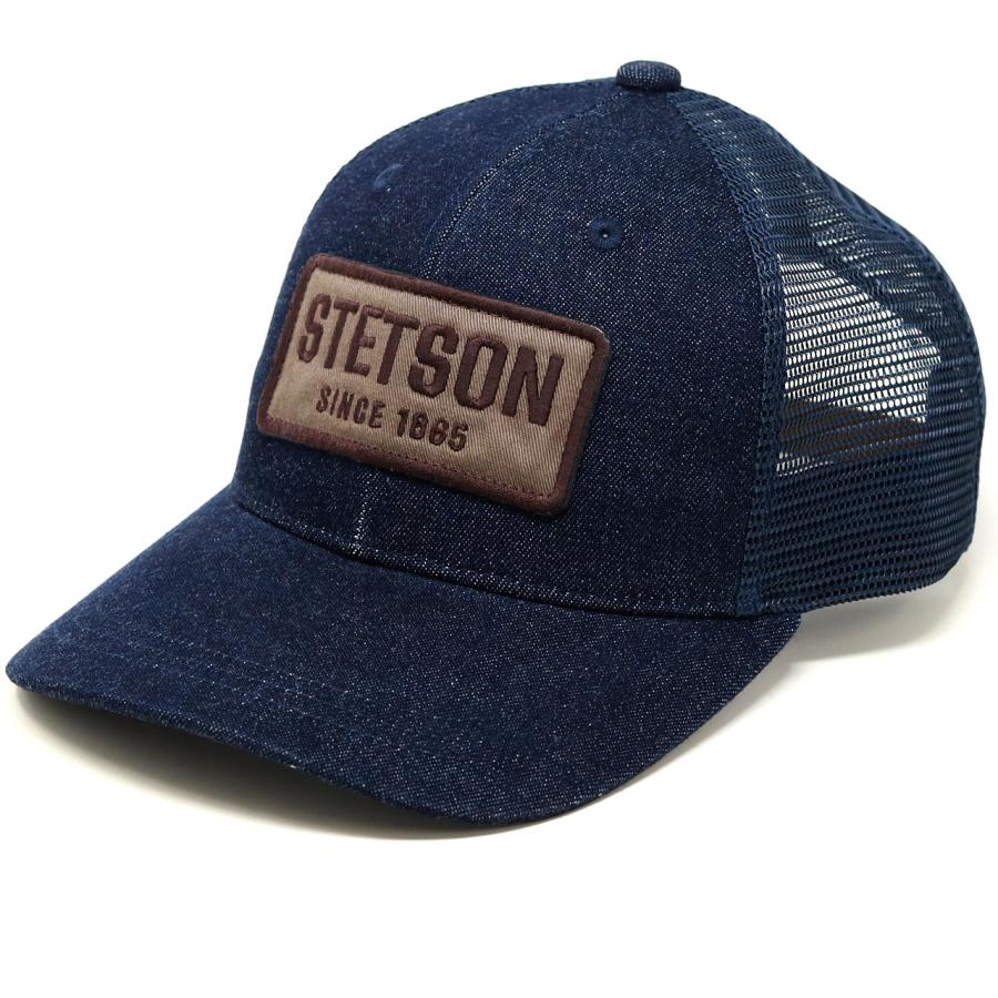 STETSON（ステットソン） メッシュキャップ 深め ヒッコリーデニム