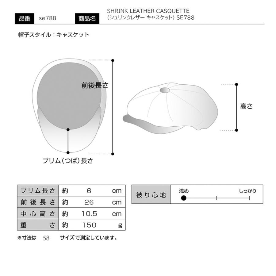 STETSON（ステットソン） キャスケット レザー 高級 紳士帽 本革 日本