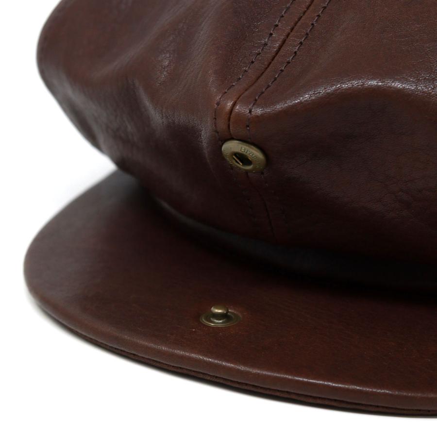 THE FLAT HEAD レザーキャスケット　ダークブラウン　Ｍ THE FLAT HEAD レザーキャスケット ダークブラウン M