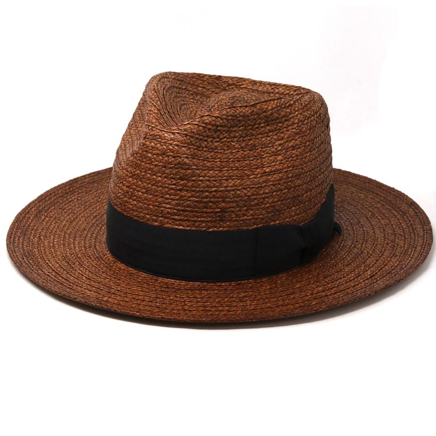 STETSON ステットソン 中折れハット ブラウン STETSON（ステットソン） ハット ロングブリム ブレードハット メンズ