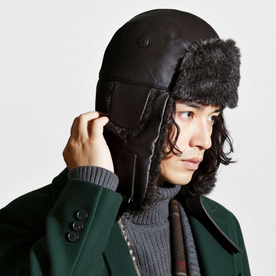 STETSON（ステットソン） フライトキャップ メンズ 飛行帽 レザー