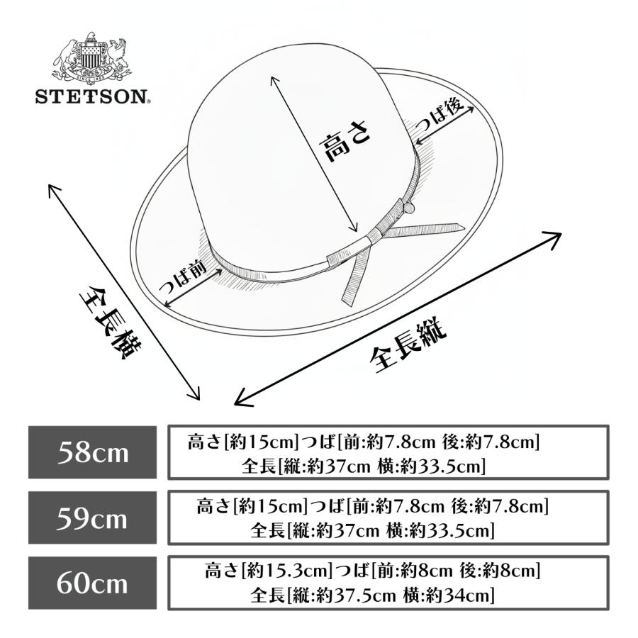 STETSON フェルトハット オープンクラウン ストラトライナー 160周年記念 フェルトハット 日本製 メンズ 高級 帽子 グレーの画像
