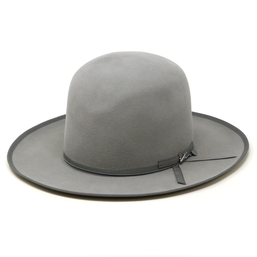 STETSON フェルトハット オープンクラウン ストラトライナー 160周年記念 フェルトハット 日本製 メンズ 高級 帽子 グレーの画像