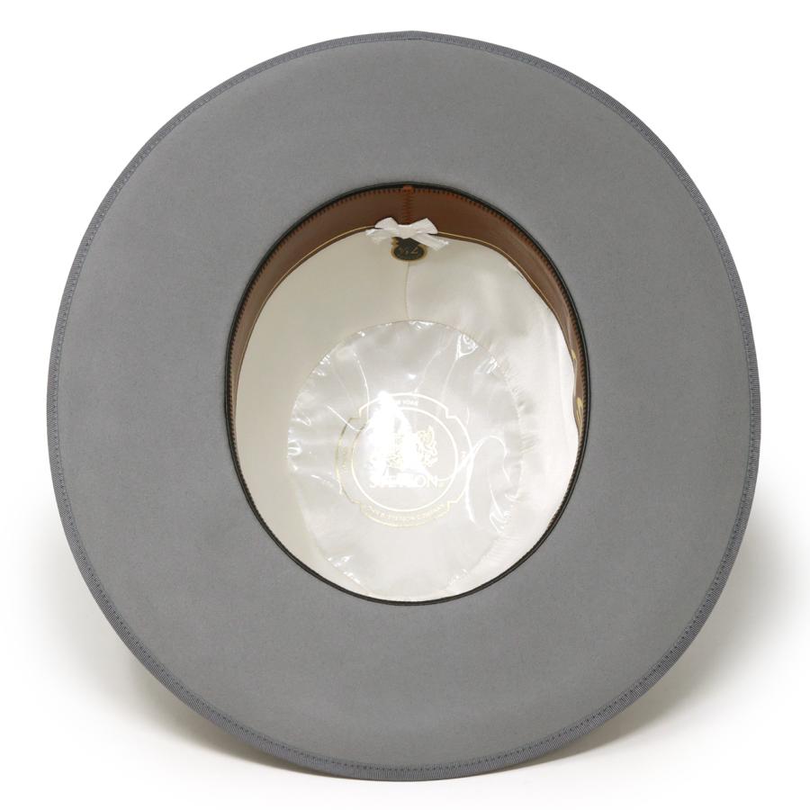 STETSON フェルトハット オープンクラウン ストラトライナー 160周年記念 フェルトハット 日本製 メンズ 高級 帽子 グレーの画像