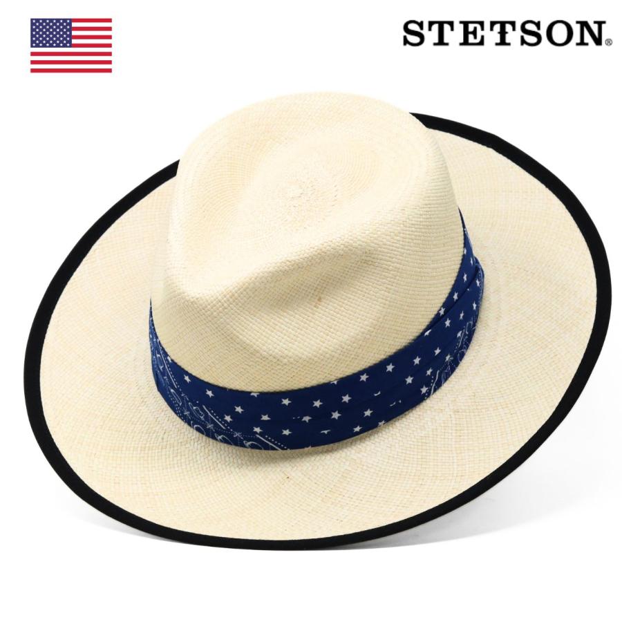 STETSON（ステットソン） パナマハット メンズ つば広 ハイクラウン