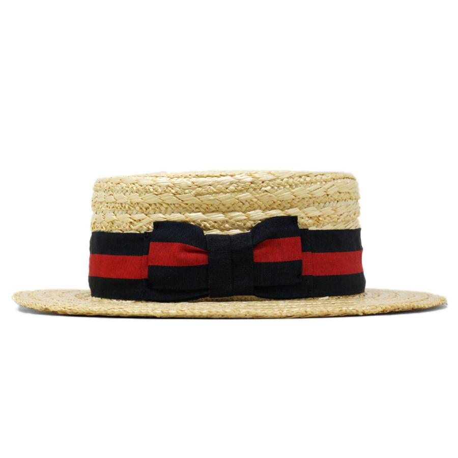Stetson カンカン帽 ボーターハット M 57cm 30sヴィンテージ STETSON メンズ カンカン帽 夏 帽子 ボーターハット 麦わら ハナ
