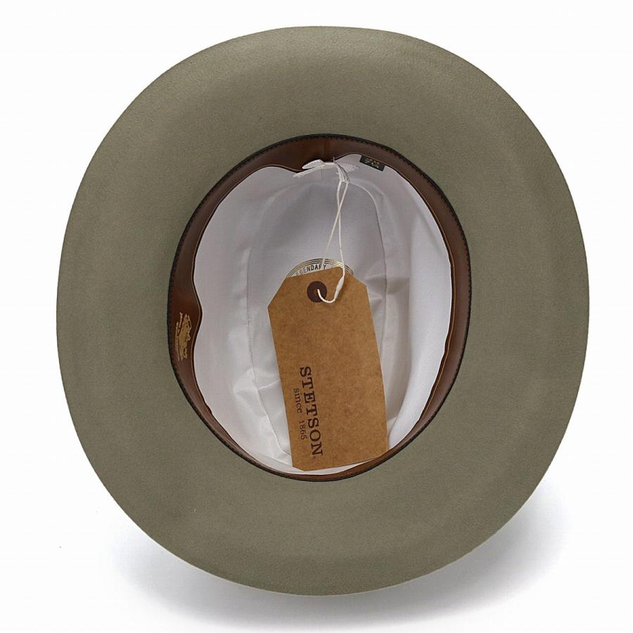 STETSON ウールフェルトハット 61cm オリーブグリーン