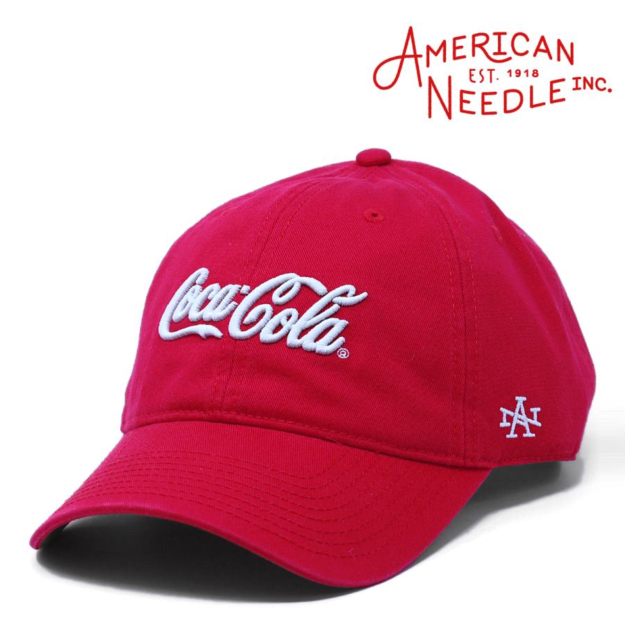 90's USA製　コットンパイルキャップ　珍品 AMERICAN needle（アメリカンニードル） コカコーラ キャップ cocacola