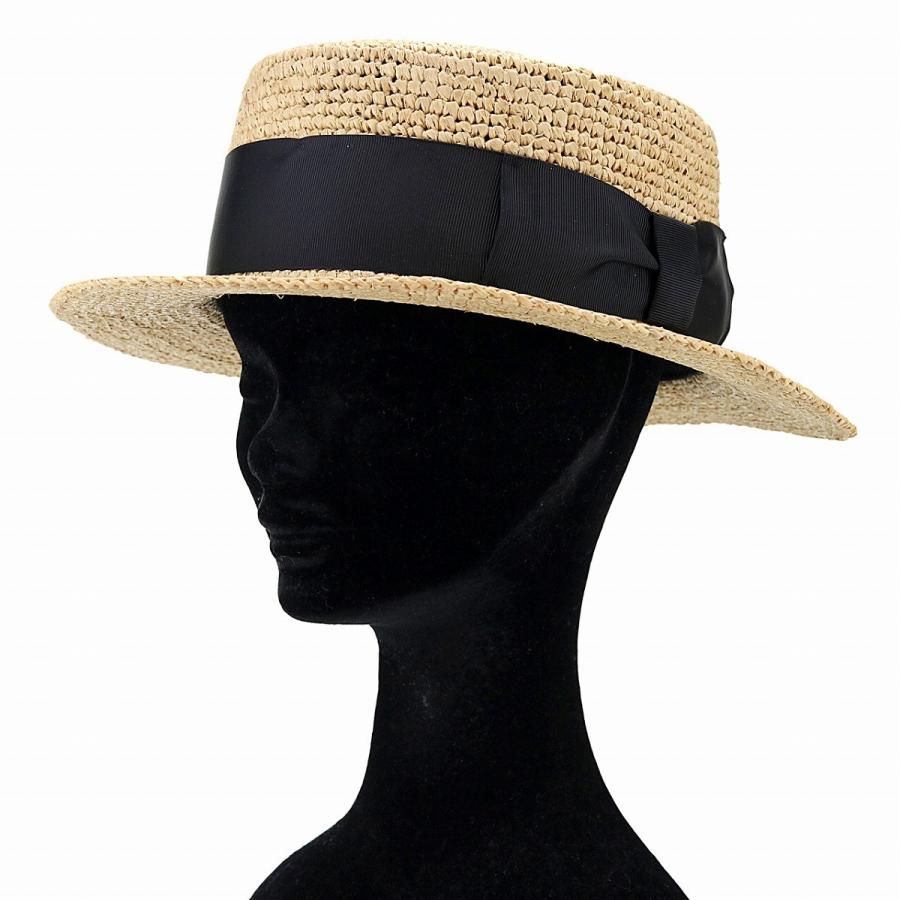 カンカン帽 ラフィア 編み メンズ 帽子 夏 春 麦わら帽子 お洒落