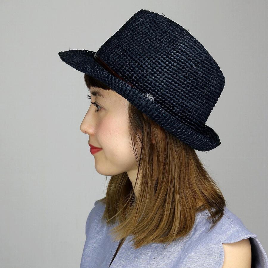 ストローハット ハット メンズ レディース 麦わら帽子 中折れハット 夏 ラフィアハット 大きいサイズ あり 56cm 58cm 60cm 62cm ネイビー Sn110 013 Elehelm帽子通販専門店 通販 Yahoo ショッピング