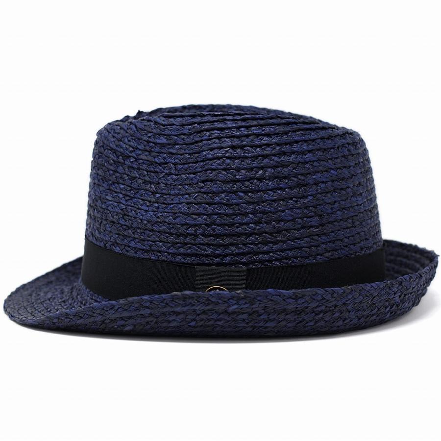 S252　折りたたみ自転車　STRAW HAT　ストローハット　20インチ　6段　青 中折れ 春夏 ストローハット 天然草 ハット ラフィア メンズ