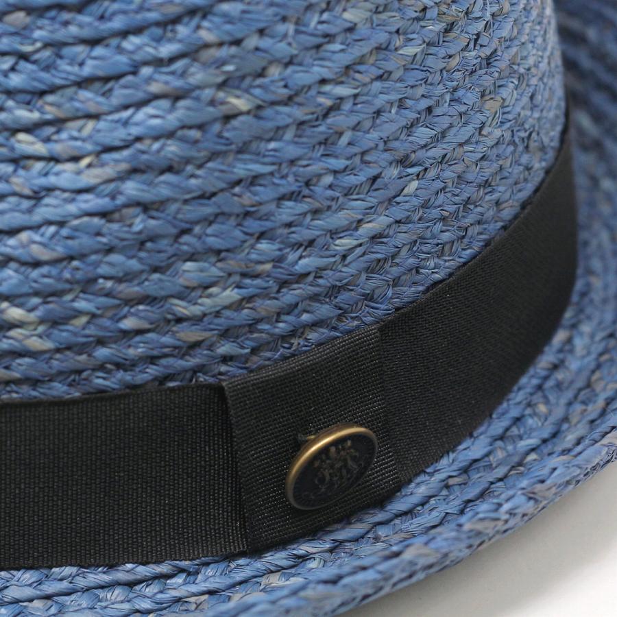 ハット 中折れハット 麦わら帽子 ラフィア素材 メンズ