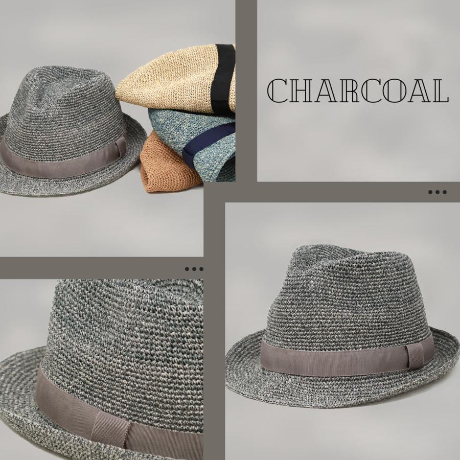 麦わら帽子 春夏 中折れハット メンズ ストローハット 折りたたみ