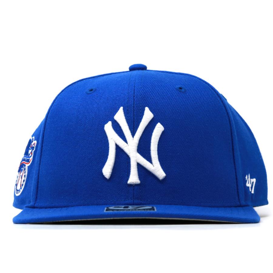 47 キャップ 47brand  フォーティーセブン フラットバイザー ブランド キャップ Yankees Sure Shot ‘47 CAPTAIN Sonic Blue ソニックブルー｜elehelm-hatstore｜03