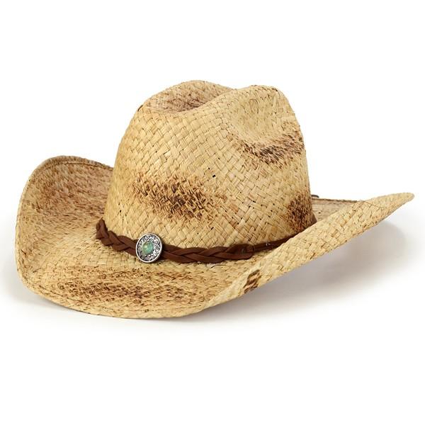 STETSON ストローハット ハット テンガロン ラフィア 春夏