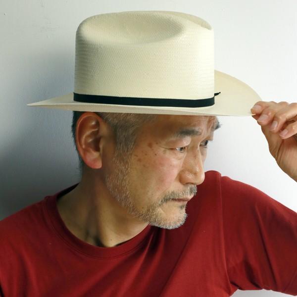 ステットソン 春夏 帽子 OPEN ROAD テンガロン シャンタン 6X カウボーイ ハット 中折れ メンズ レディース STETSON ストロー ハット 白 ホワイト ナチュラル｜elehelm-hatstore