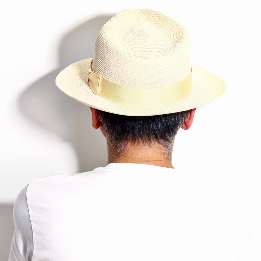 STETSON 春 夏 麦わら帽子 ストローハット ワイドブリム リボン