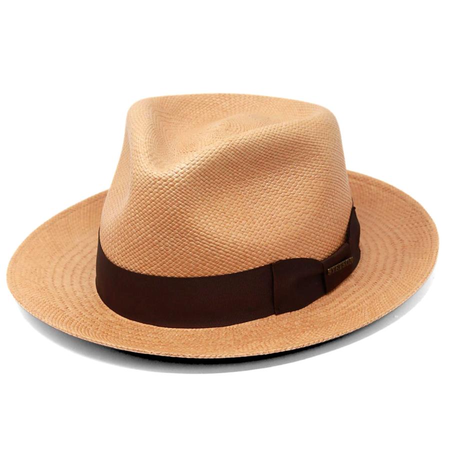 STETSON パナマハット メンズ 天然トキヤ草 中折れ帽子 涼感 夏