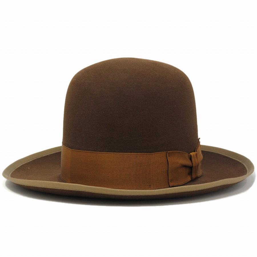 STETSON STETSONIAN オープンクラウンハット クラウンをアレンジ可能 ハット フェルトハット ステットソン ヴィンテージ復刻 ビーバー ラビット 茶 ブラウン｜elehelm-hatstore｜11