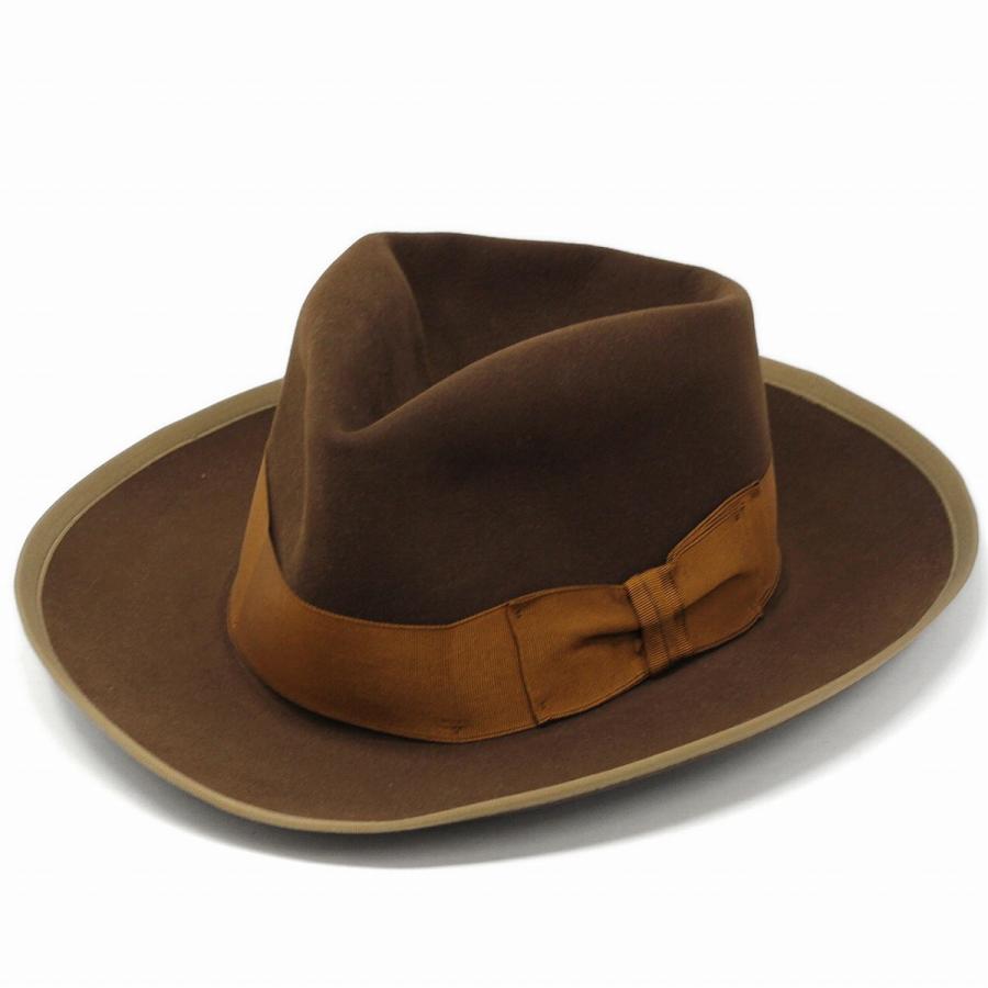 STETSON STETSONIAN オープンクラウンハット クラウンをアレンジ