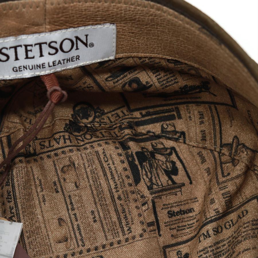 STETSON（ステットソン） キャスケット メンズ 帽子 レザー 高級 紳士