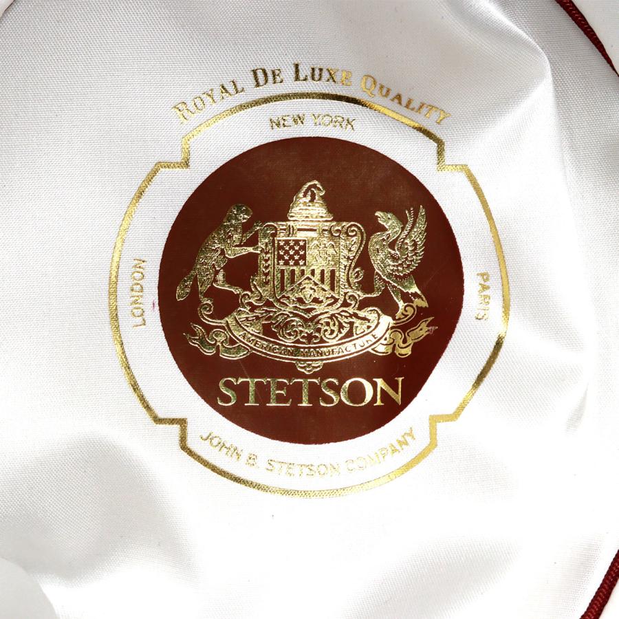STETSON ラビットファー フェルトハット メンズ ステットソン オープンクラウン 日本限定 復刻モデル 高級 ライトベージュ アメリカ製 プレミアム 中折れ帽の画像