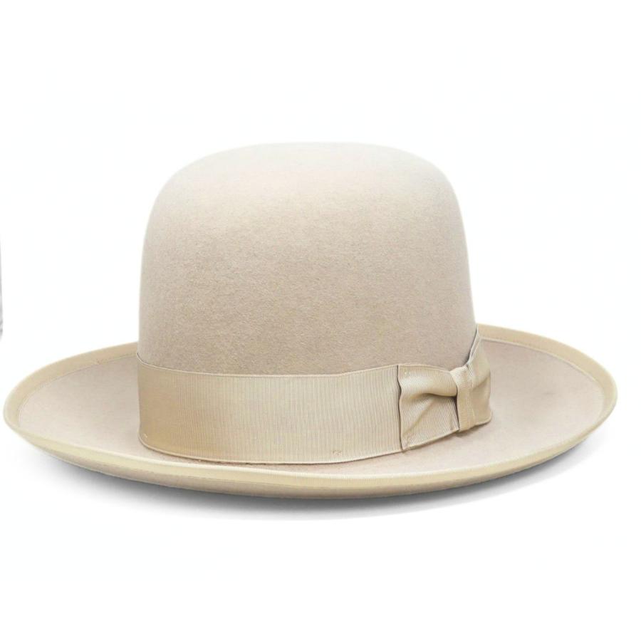 STETSON ラビットファー フェルトハット メンズ ステットソン オープンクラウン 日本限定 復刻モデル 高級 ライトベージュ アメリカ製 プレミアム 中折れ帽の画像