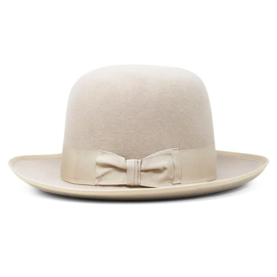 STETSON ラビットファー フェルトハット メンズ ステットソン オープンクラウン 日本限定 復刻モデル 高級 ライトベージュ アメリカ製 プレミアム 中折れ帽の画像