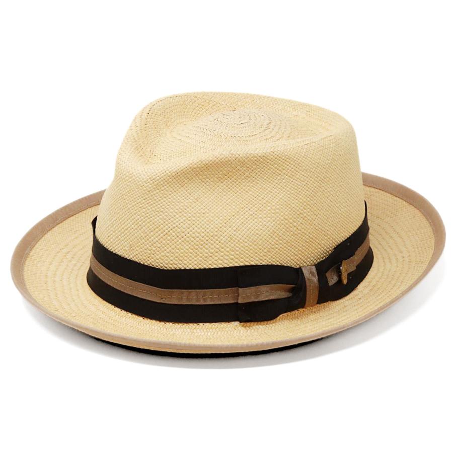 美品STETSON ステットソン ハット　パナマハット　61cm STETSON（ステットソン） パナマハット メンズ 高級 STETSON 150周年