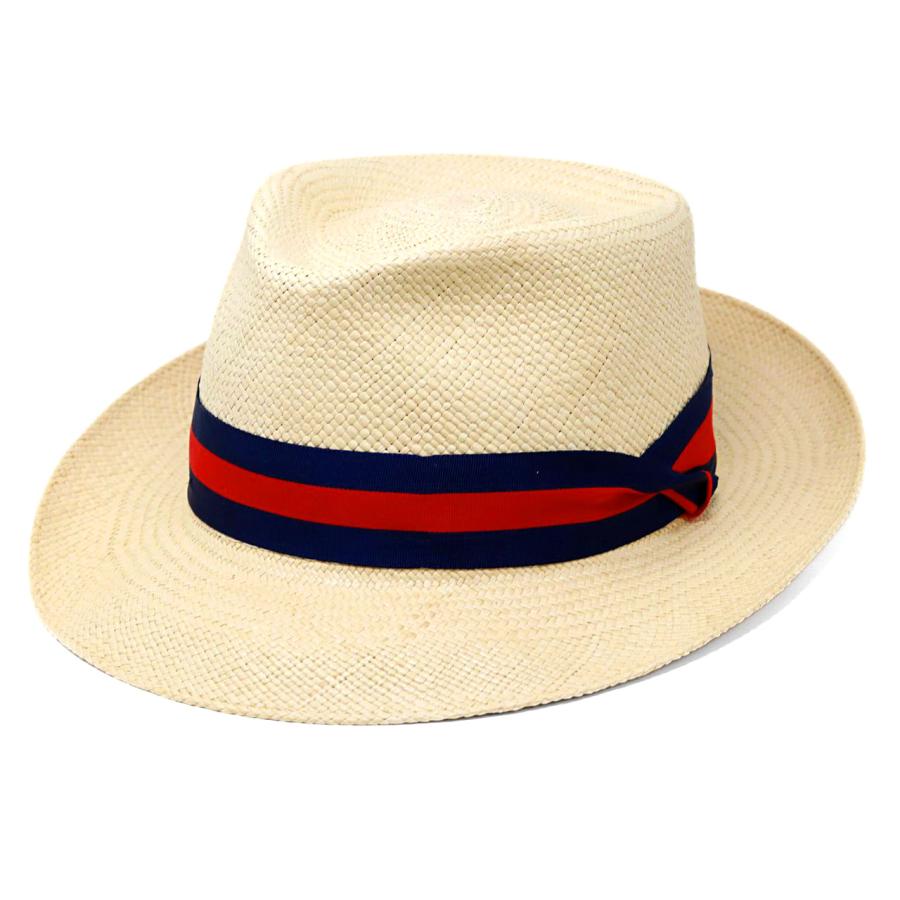 ステットソン パナマハット 麦わら帽子 中折れ リボン Mサイズ メンズ STETSON（ステットソン） メンズ パナマ帽 パナマハット メンズ 中折れ