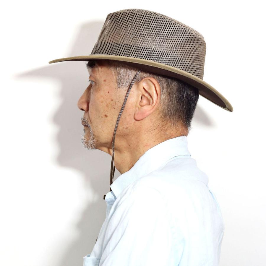 大きなサイズ！　STETSON ステットソン　中折れメッシュハット　LL STETSON ステットソン メッシュハット MESH HAT ブラック 黒