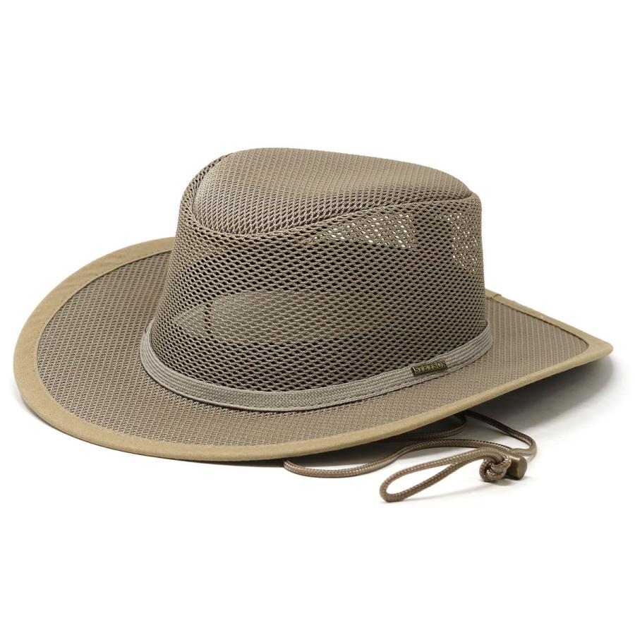 ウルフズヘッドハットMサイズ STETSON 涼しい 帽子 大きいサイズ メンズ メッシュ