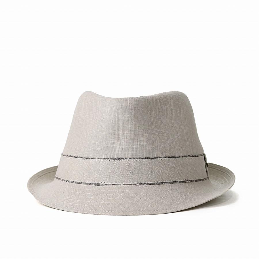 STETSON 春 夏 父の日 プレゼント オールシーズン コットン 中折れ帽 チェック柄 メンズ 帽子 レディース ハット ステットソン カーキ｜elehelm-hatstore｜03