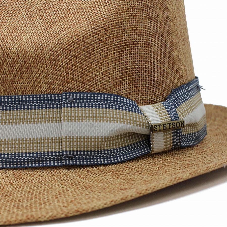 STETSON（ステットソン） 中折れハット 春 夏 リボン 帽子 麦わら帽子